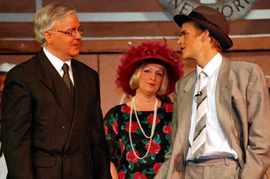 Derek Drennan, Pauline Gibson and Steven Watkins in 'Anything Goes' (STC 2009)