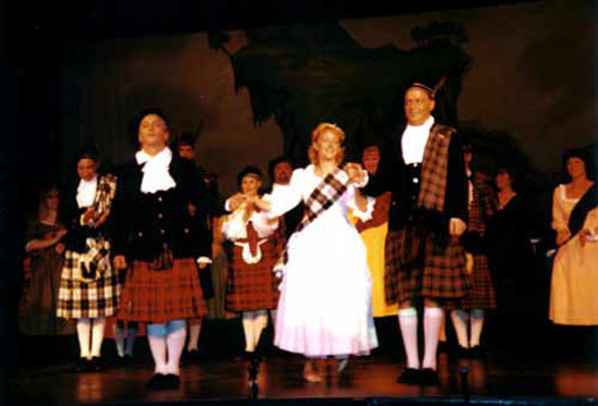 John Nash, Mary Watkins and Derek Drennan in 'Brigadoon' (STC 1996)