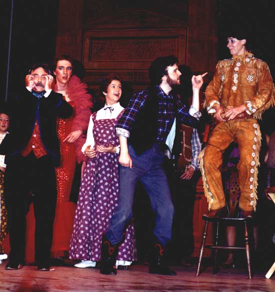 John McMurchie, Gerry McLaughlin, Joanna Graham, Derek Drennan and Wilma Forbes - 'Calamity Jane' (Capricorn Players 1984)